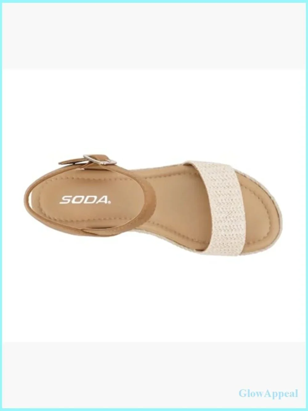 Open Toe Ankle Strap Platform Espadrille Sandal